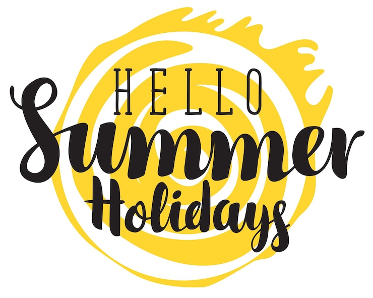 Vector hallo zomer poster
