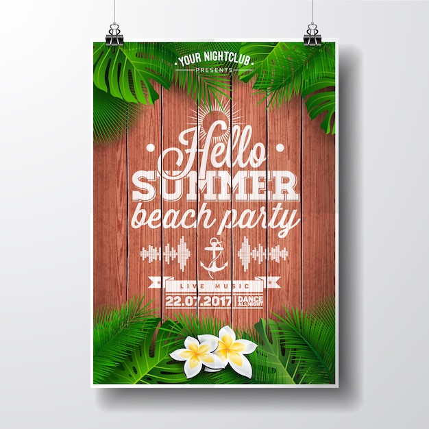 Hallo zomerposter