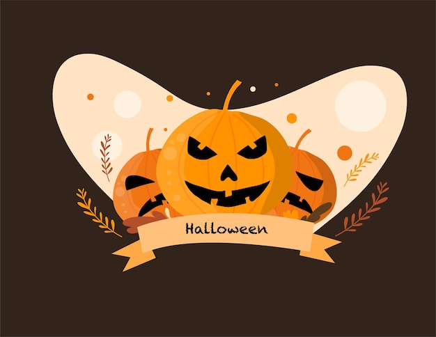 Halloweeen vector design for halloween event resources