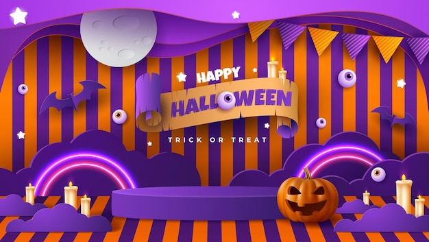 Halloween 3d achtergrond