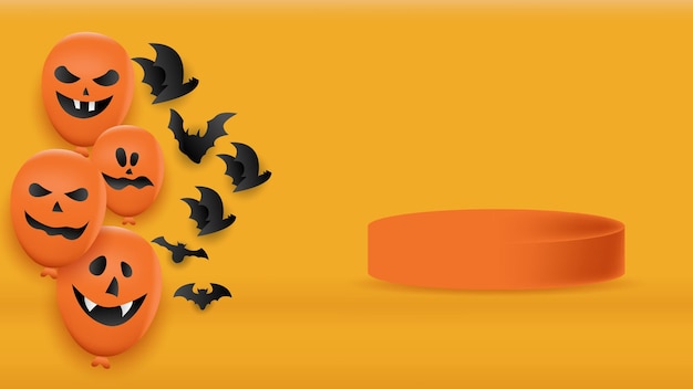 Halloween-achtergrond is geschikt voor websitebehoeften, evenementpromoties, uitnodigingen, gemakkelijk te bewerken