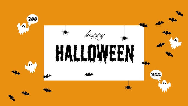 Vector halloween achtergrond met halloween