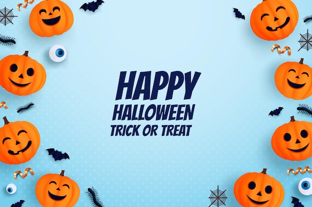 Halloween-achtergrond met vetgedrukte tekst