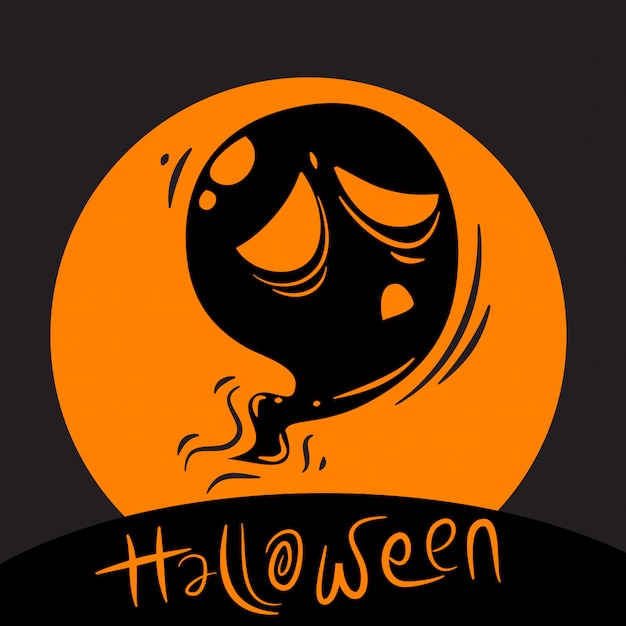 Vector halloween achtergrondontwerp