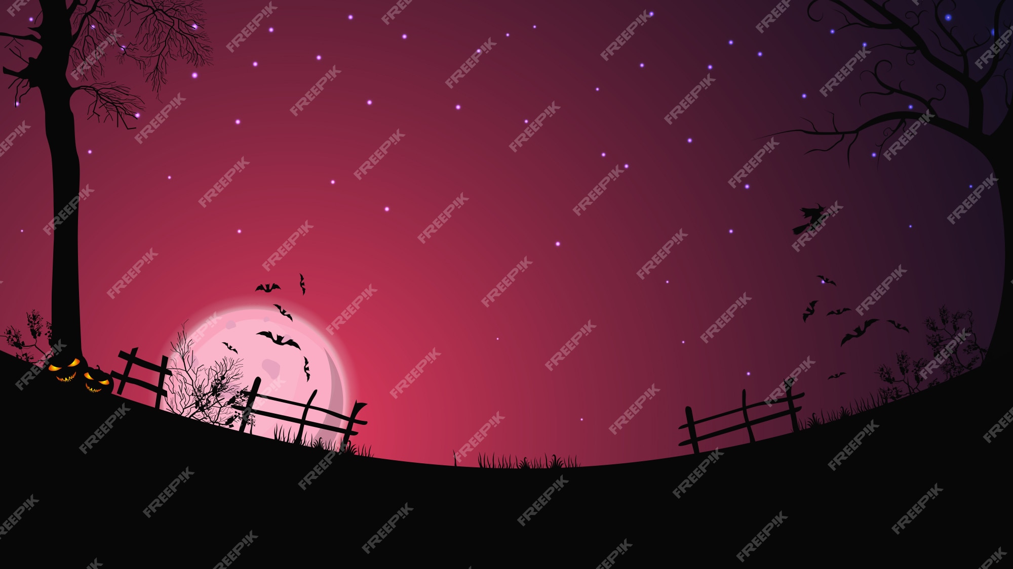 halloween-background-full-pink ...