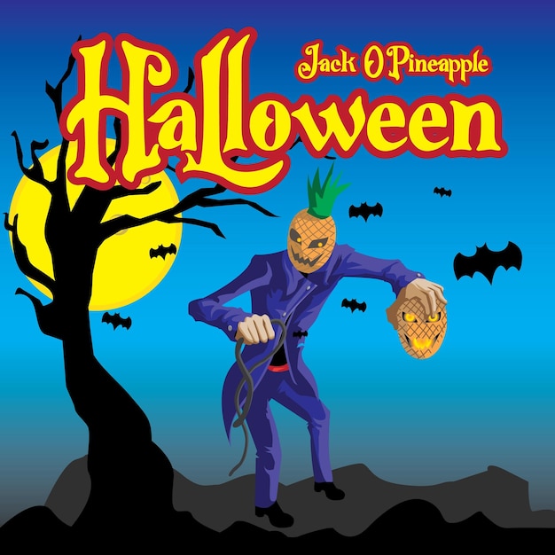Halloween background illustration vector design