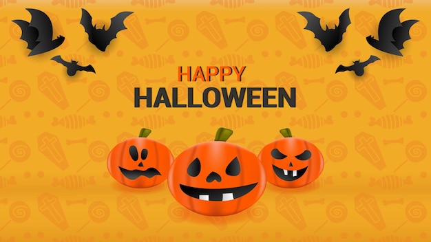 Halloween background is suitable for event promotions, invitations, and others, easy to edit