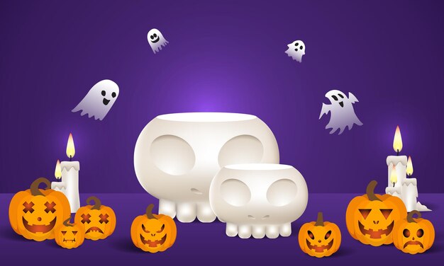 Halloween background For a party and sale on Halloween night