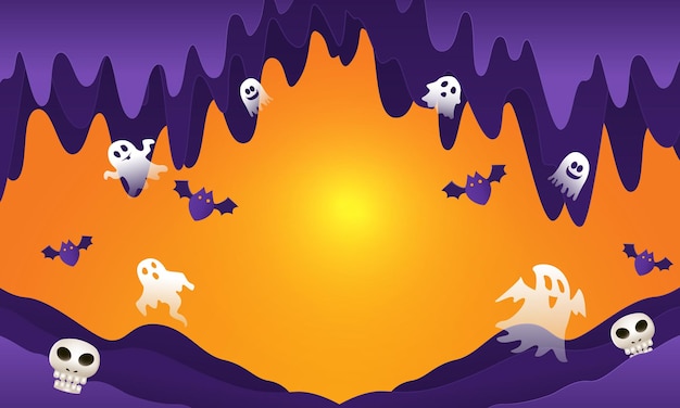 Halloween background for a party and sale on halloween night