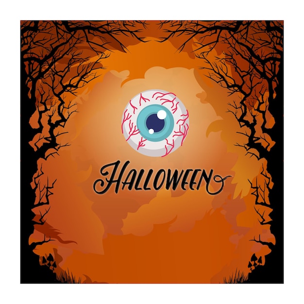 Halloween background premium vector