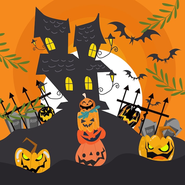 Vector halloween background suitable for background