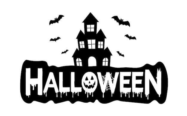 Vector halloween background with cemetery