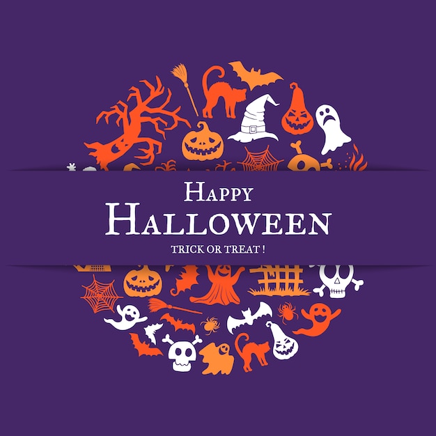 Halloween background with place for text