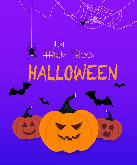 Halloween background with pumpkin The background is great for cards brochures and flyers