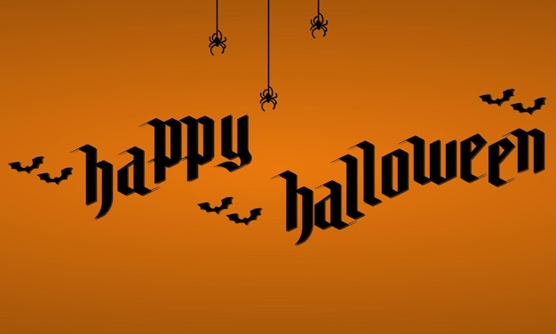 Vector halloween background with spiders and bats.