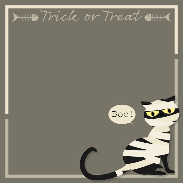 Halloween background with Trick or Treat text.