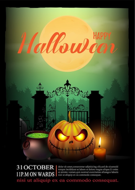 Vector halloween background.