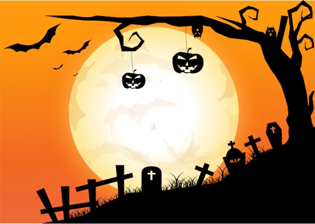 Vector halloween background