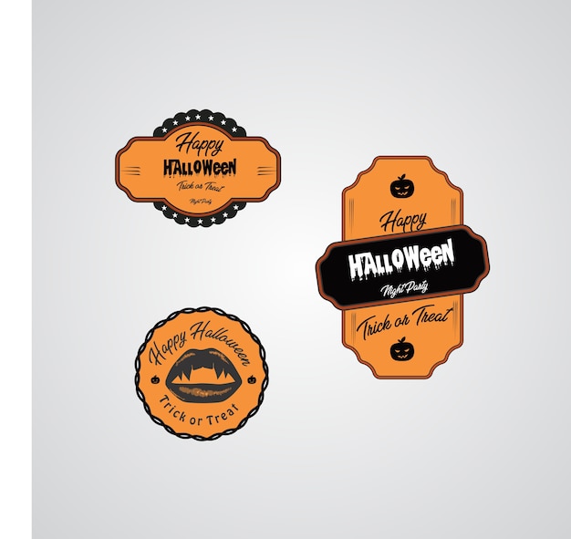 Halloween-badge collectie