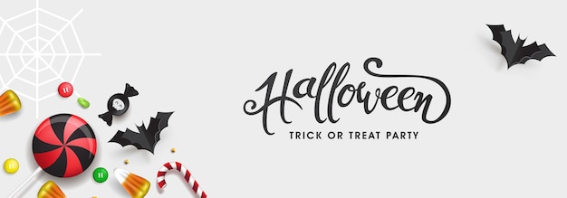 Vettore invito a una festa banner di halloween