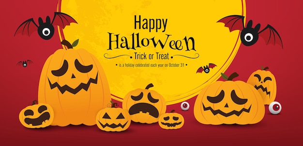 Halloween banner vector design