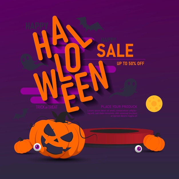 Halloween banner vector design