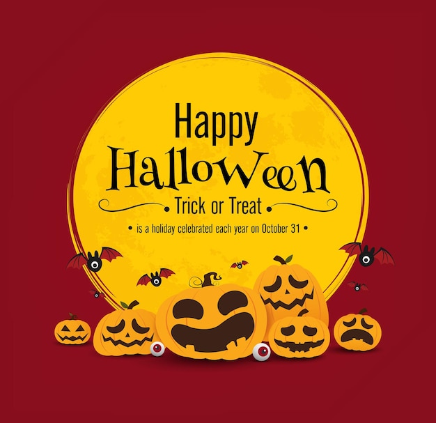 Halloween banner vector ontwerp