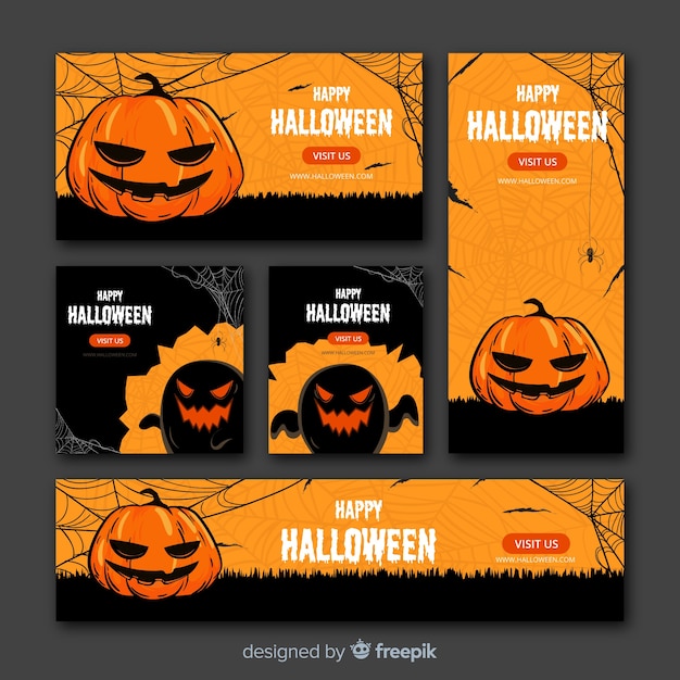 Banner web di halloween