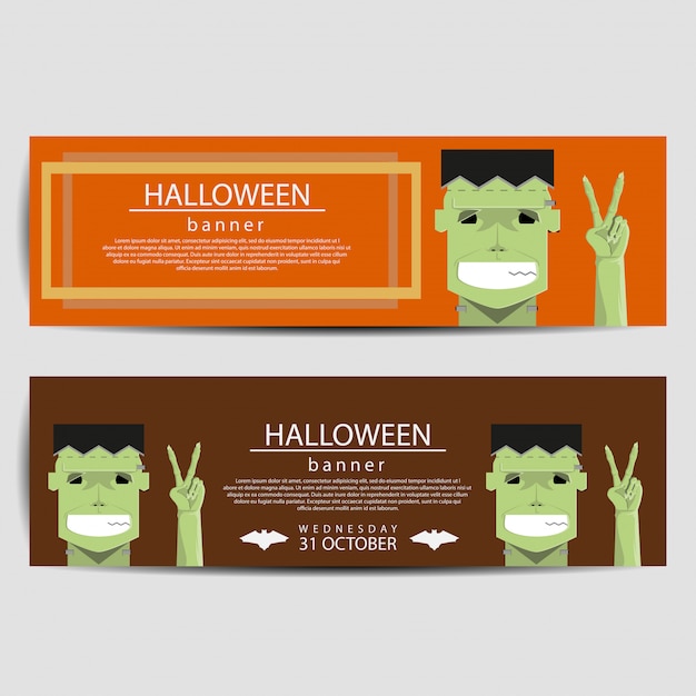 Vector halloween-banner