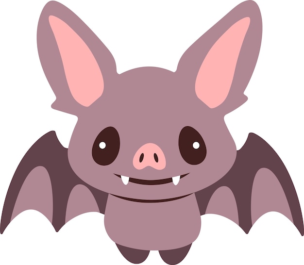 Vector halloween bat cartoon bat clipart vector illustration