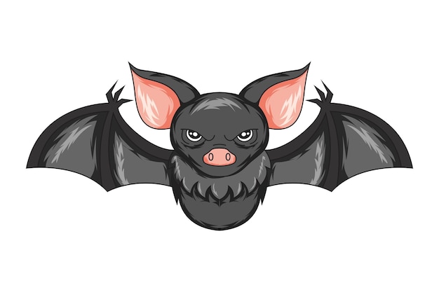 Halloween Bat Character Design Illustration