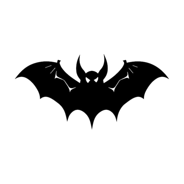 halloween bat icon silhouette