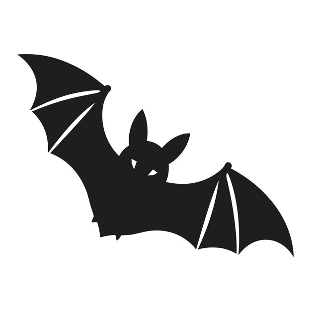 Vector a halloween bat silhouette vector