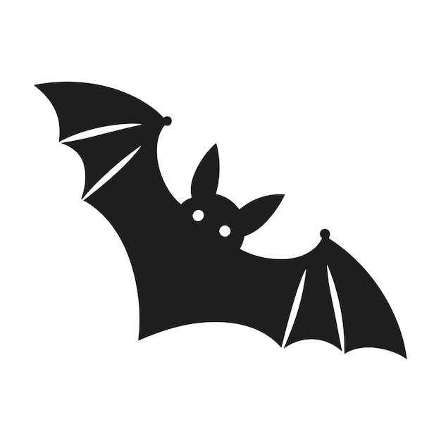 Vector a halloween bat silhouette vector