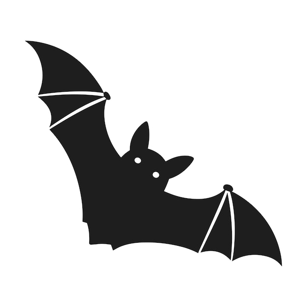 Vector a halloween bat silhouette vector