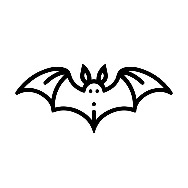 Vector halloween bat silhouette vector