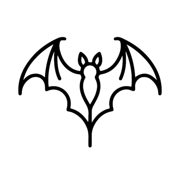 Vector halloween bat silhouette vector