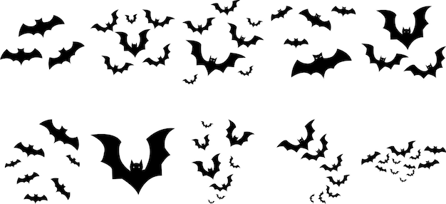 Halloween bat silhouette