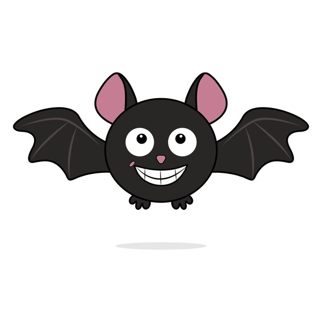 Vector halloween bat vector elementshalloween bat cartoon character vector illustration