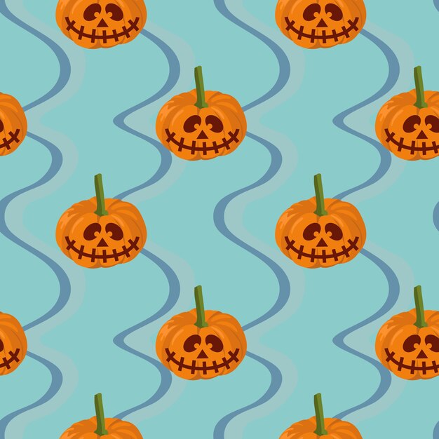 Vector halloween bat and web seamless pattern