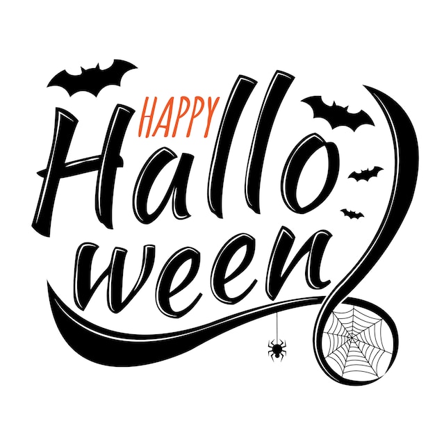 Halloween belettering