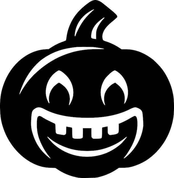 Черно-белая изолированная икона Хэллоуин Векторная иллюстрация