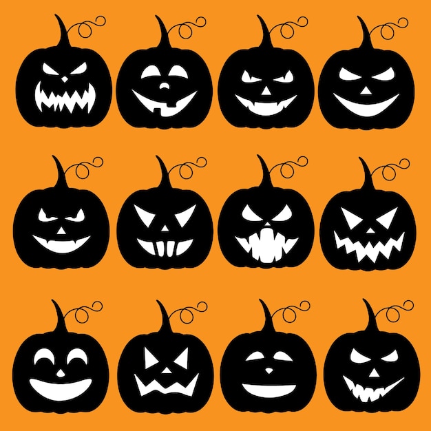 Halloween black &amp; white Vector Item