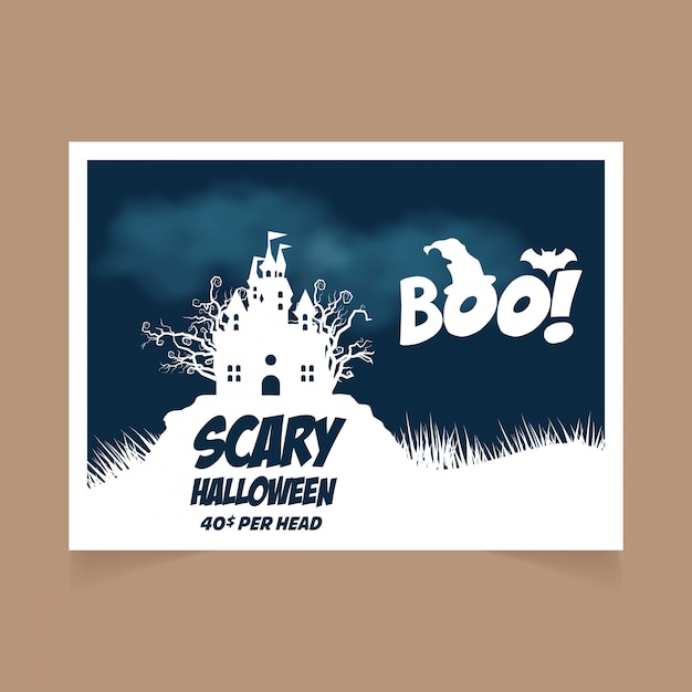 Halloween boo enge banner