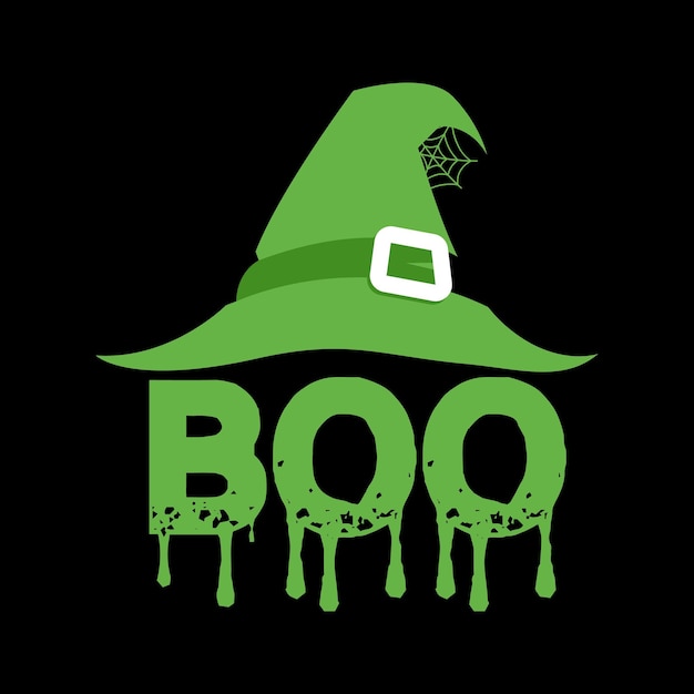 Halloween boo illustration design