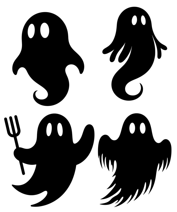 Halloween Boo Silhouette