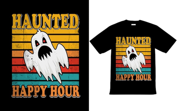 Vector halloween boo t shirt design for happy halloween