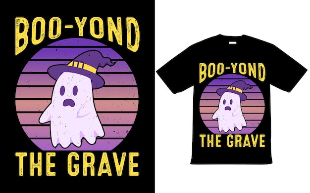 Vector halloween boo t shirt design vector for happy halloween