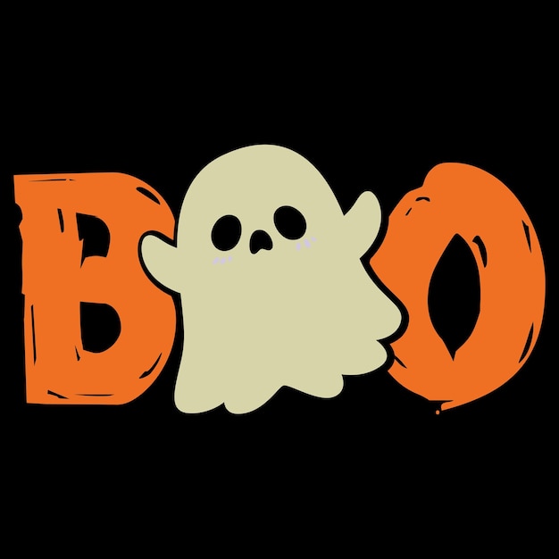 Vector halloween boo