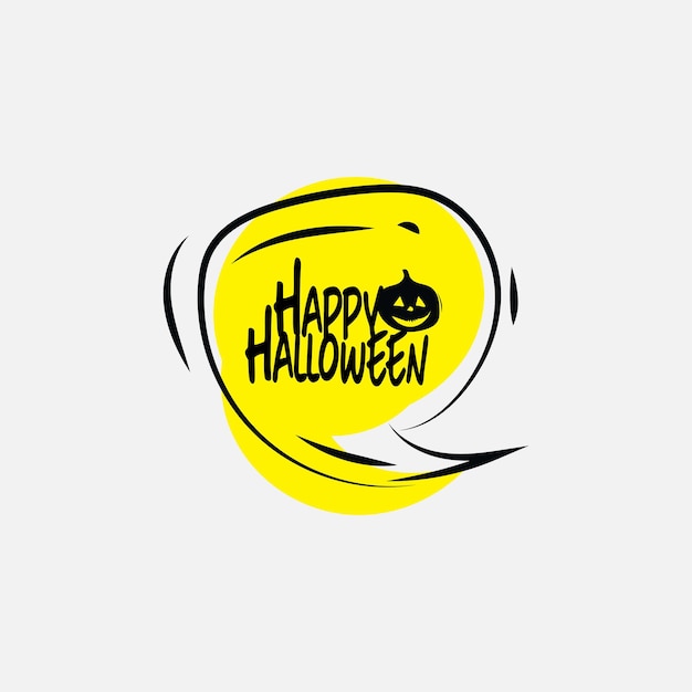 halloween bubble box or speech box sticker